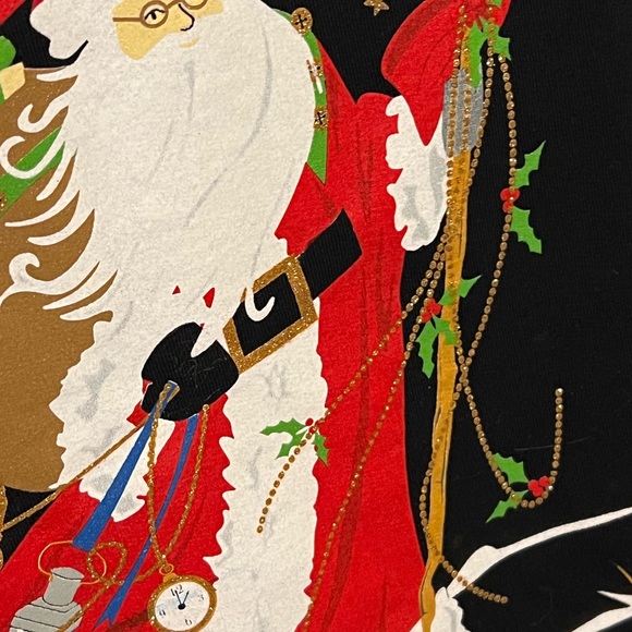 SOLD!!! XL 16/18 Santa Claus Sparkles BELIEVE Toy Sack Christmas Tree - Picture 4 of 14